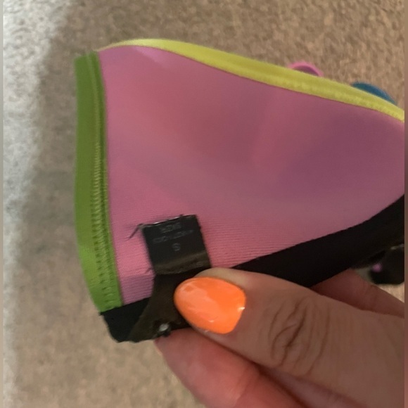 PINk black multicolored straps bikini top size Small - Picture 6 of 7